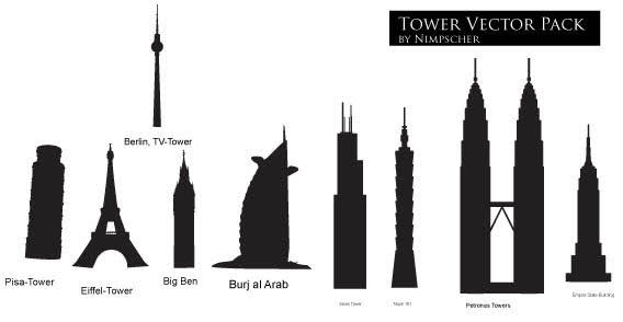 Tower vector city