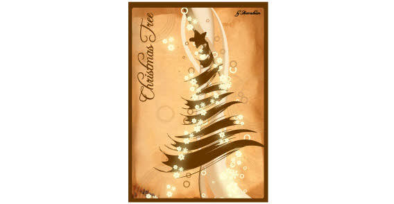 X-mas designed tree vector