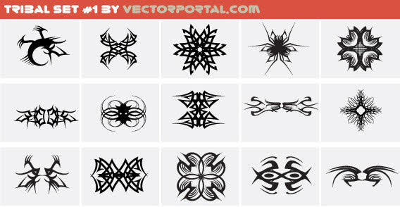 Tribal Set Free Vector