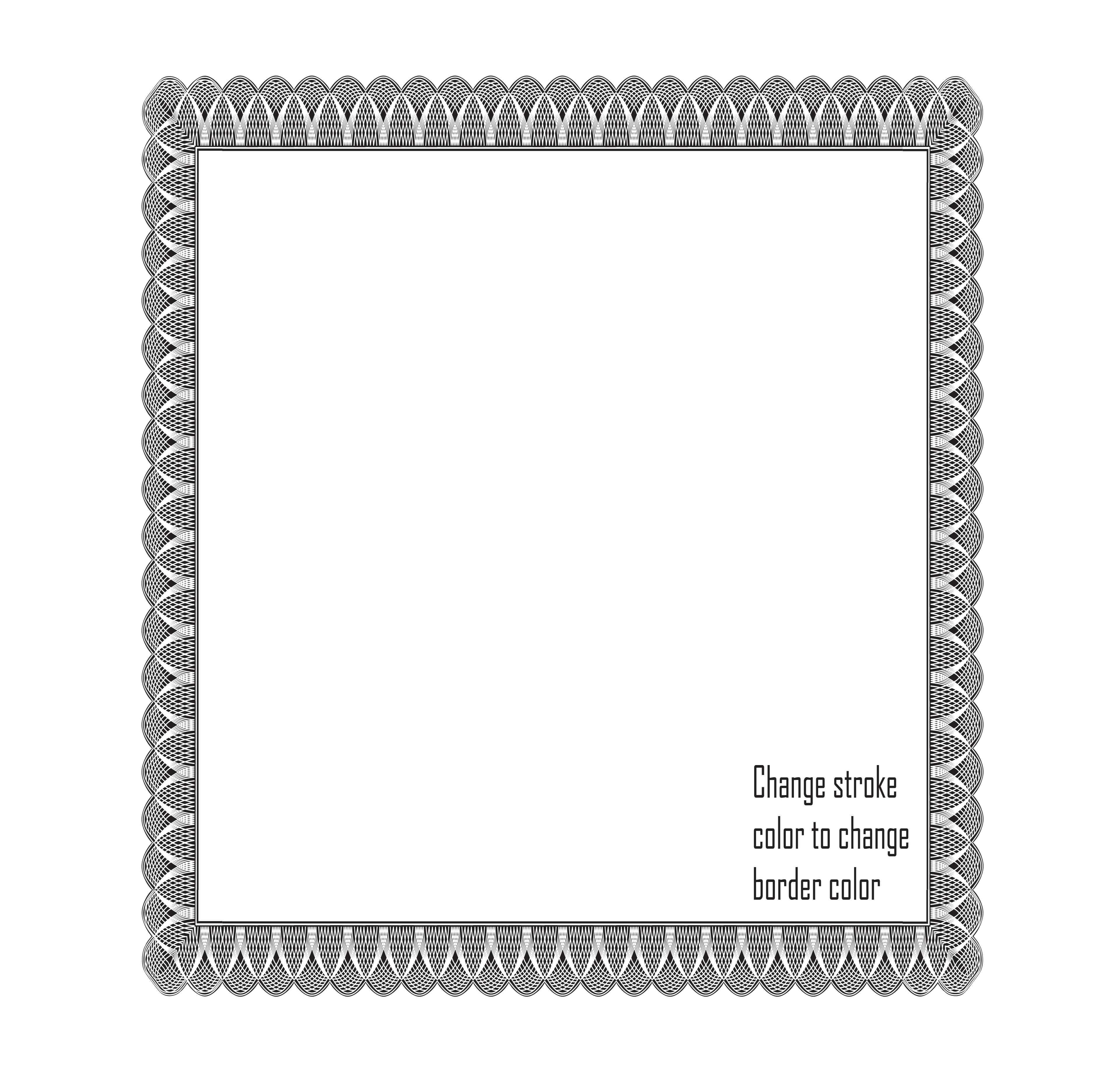 Certificate Border Design