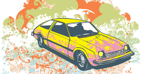 Car on a Abstract Background