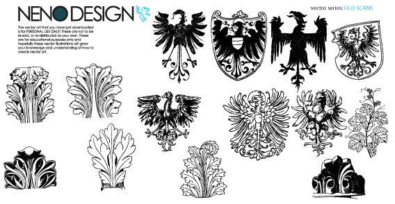 Vector Heraldic Elements