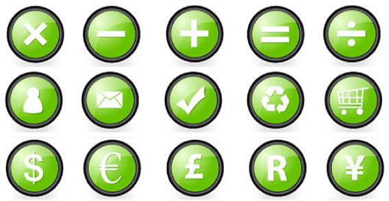 Various Orbs Icons Vector