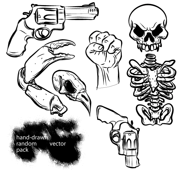 Hand Drawn Random Vector Pack Free