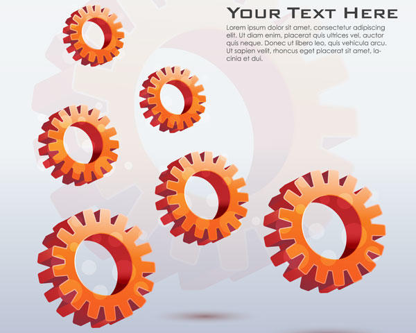 Gears Background Vector