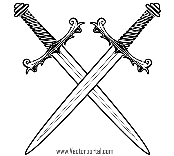 Free Crossed Swords Vector