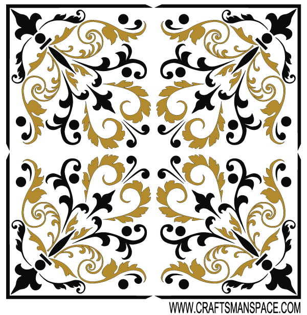 Free Vector Square  Ornament Pattern