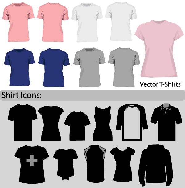 Free Blank T-Shirt Template Vector