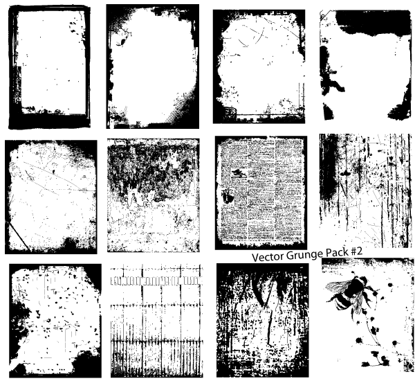 Free Download Vector Grunge Texture Pack