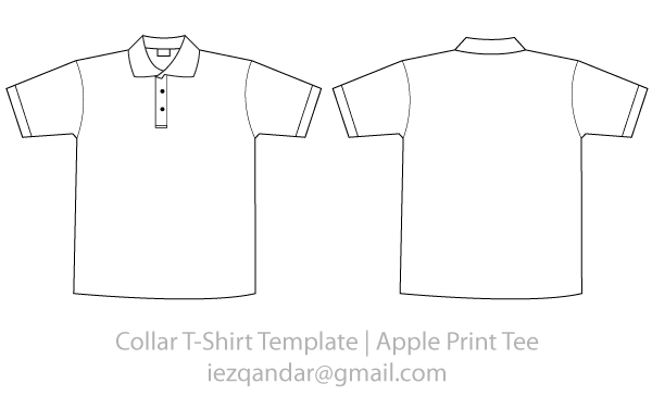 Vector Collar Tee Template
