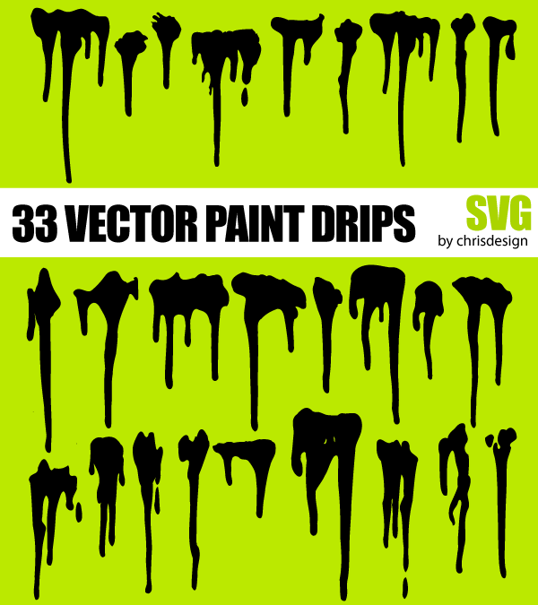 Free Vector Paint Drips Illustrator