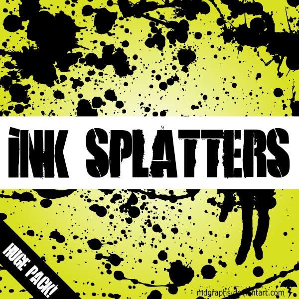Ink Splatters Free Illustrator Pack