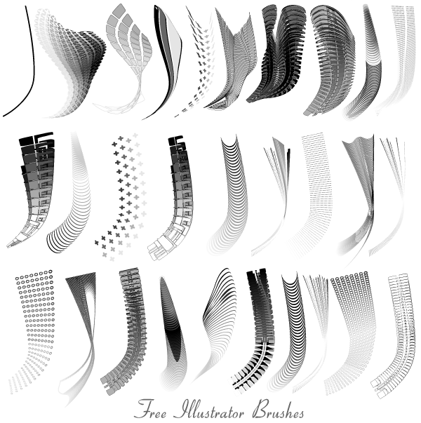 Free Spanner Brushes for Illustrator