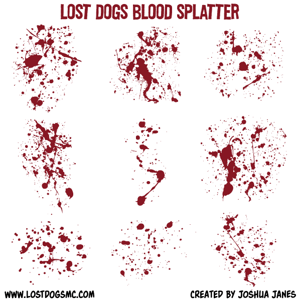 Free Vector Blood Splatter Illustrator