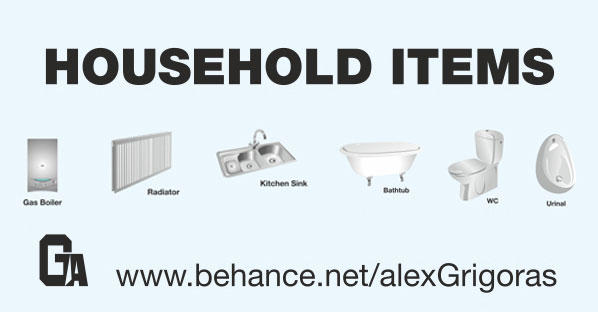 Household Items Vector