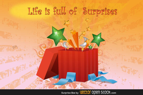 Surprise Present Box Vector Free