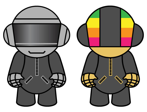 Free Vector Resource Daft Punk Dolls