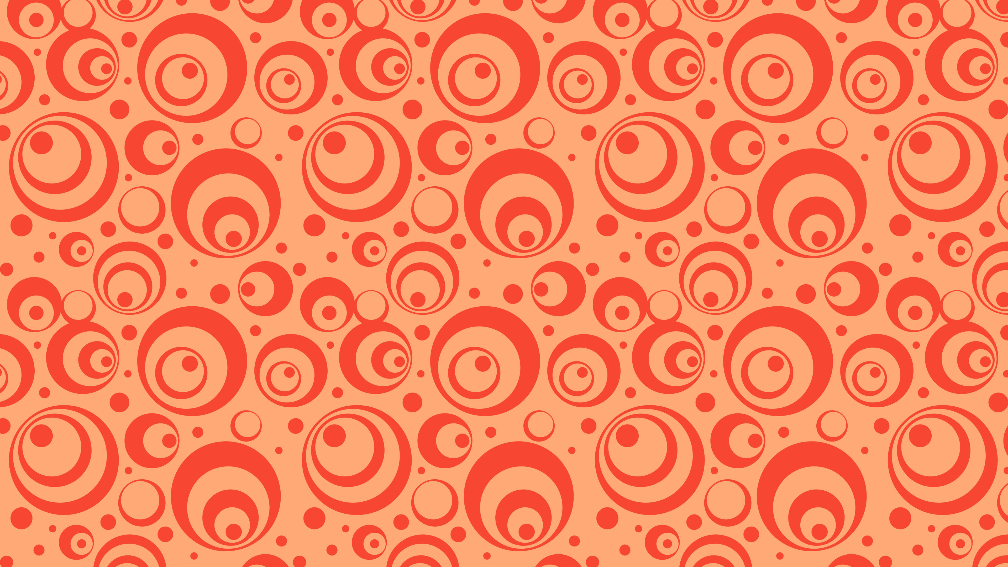 Orange Circle Pattern