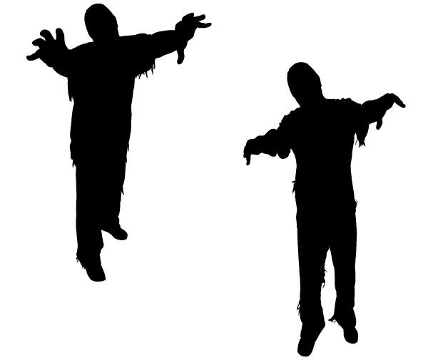 Vector Zombie Silhouettes