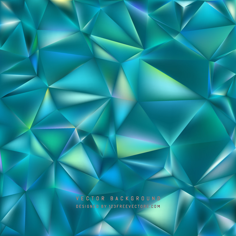 Turquoise Low Poly Background