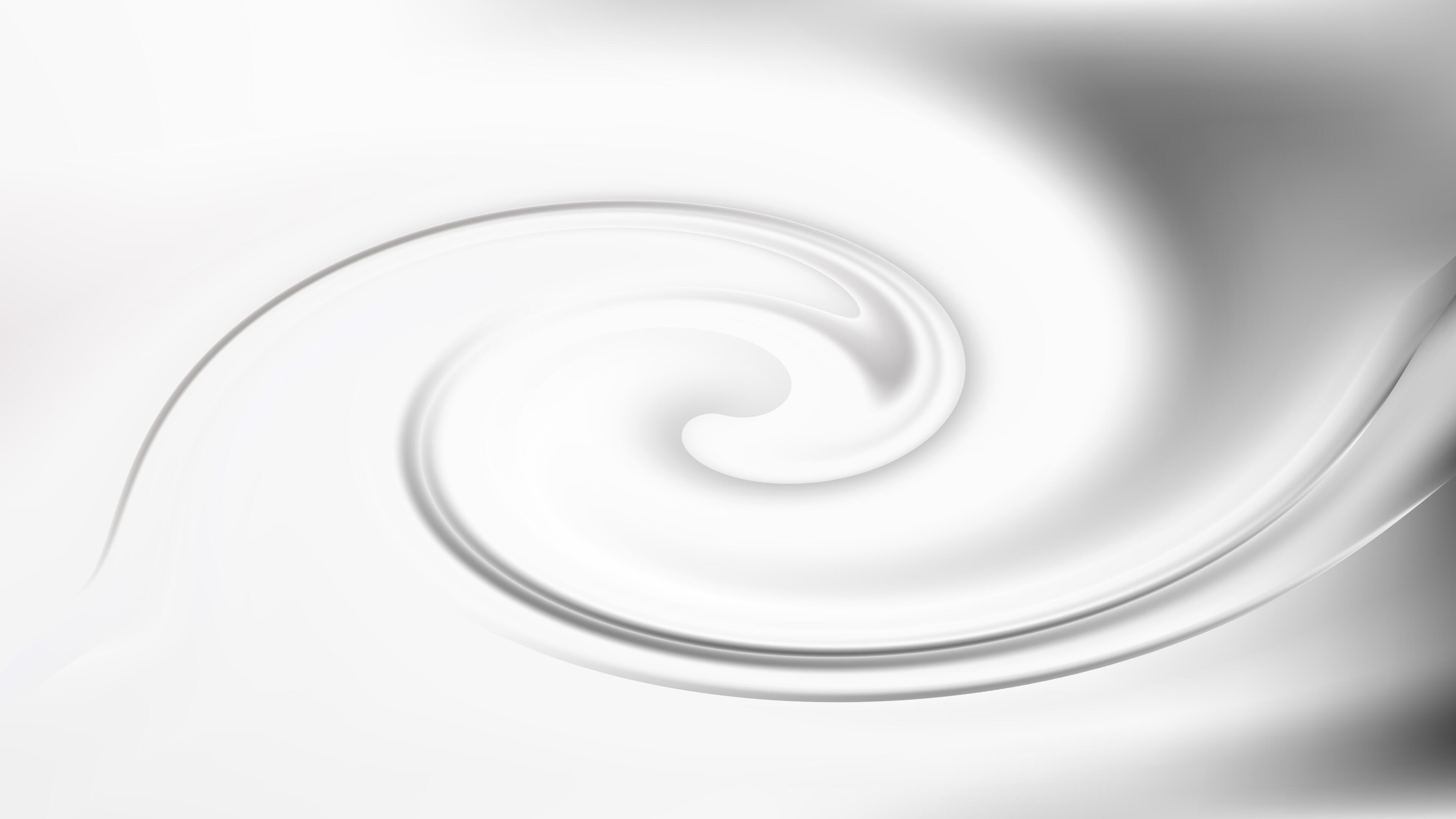 Swirling White Abstract