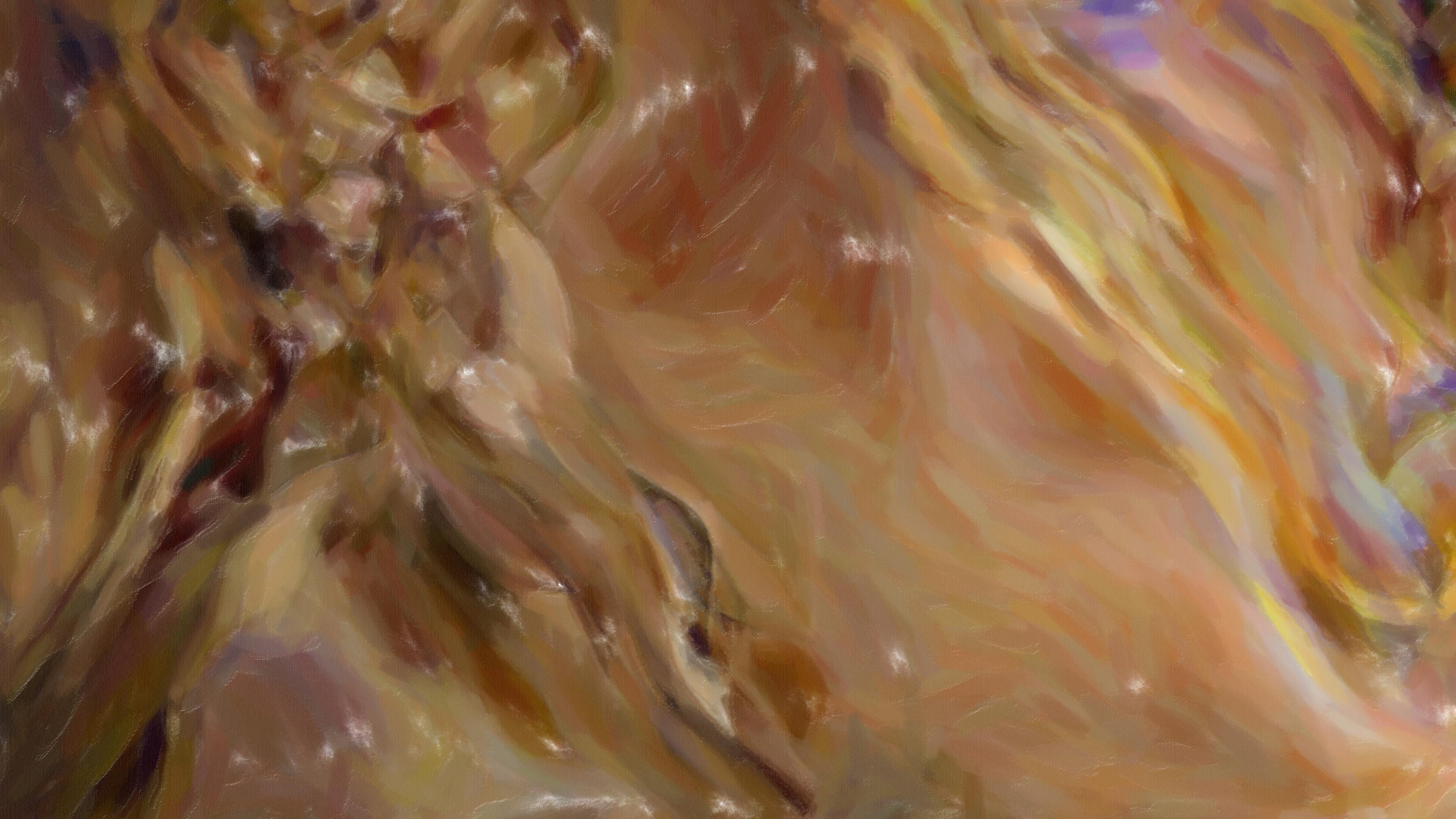 Abstract Swirls of Warm Colors