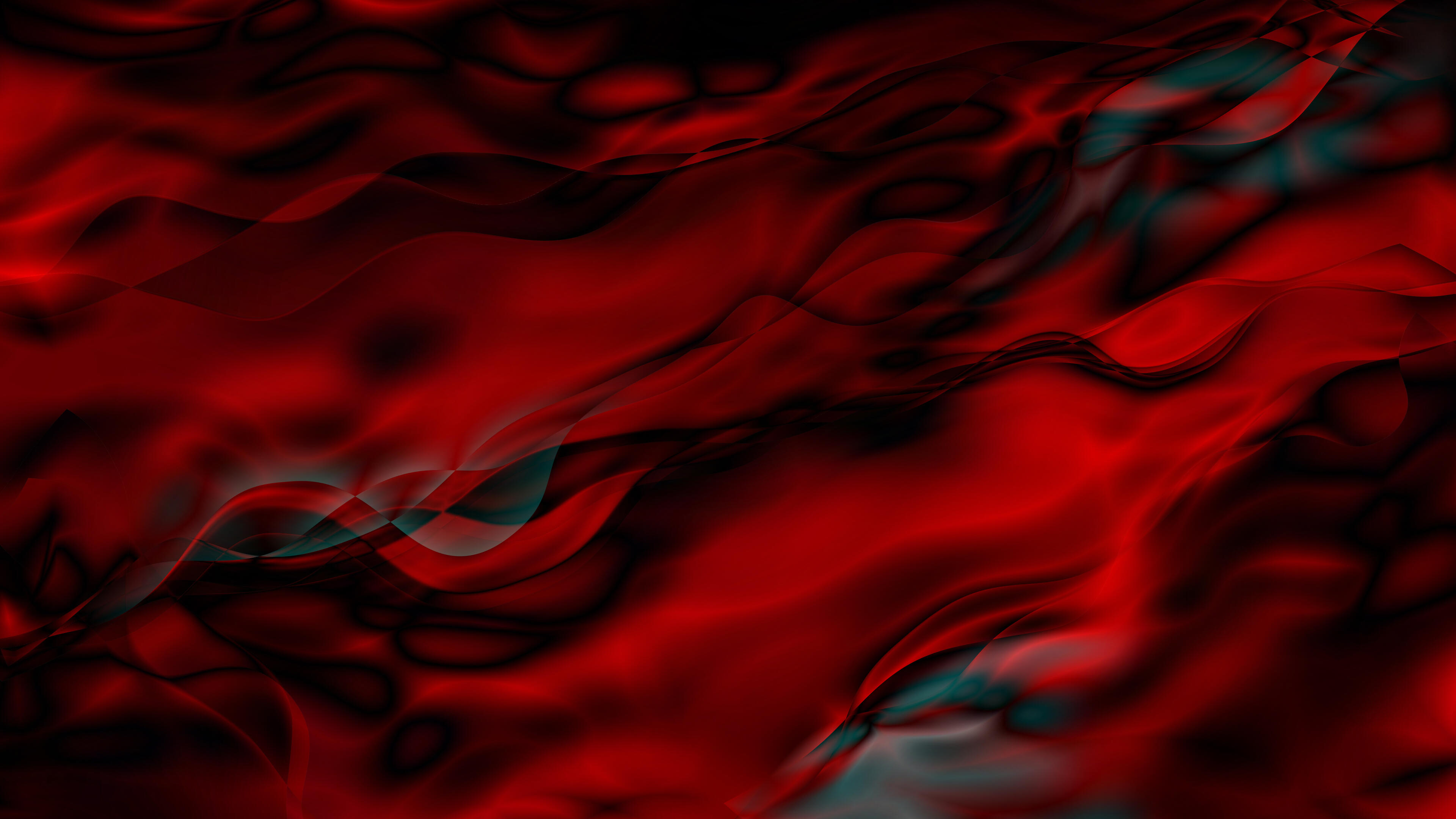 Crimson Wave Abstract