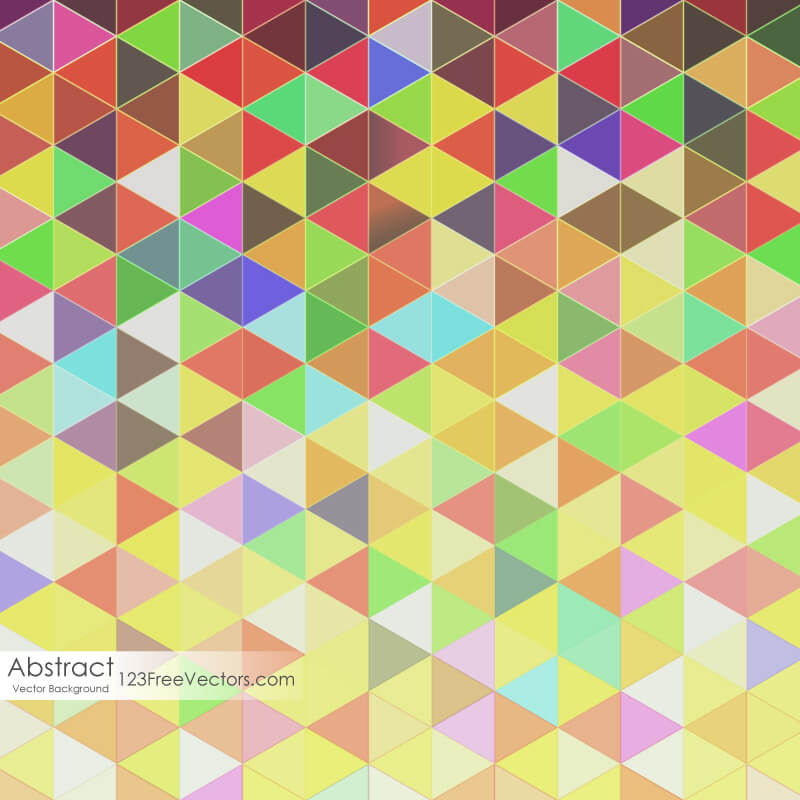 Abstract Colorful Triangle Background