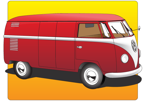 Volkswagen Type 2 Vector Image