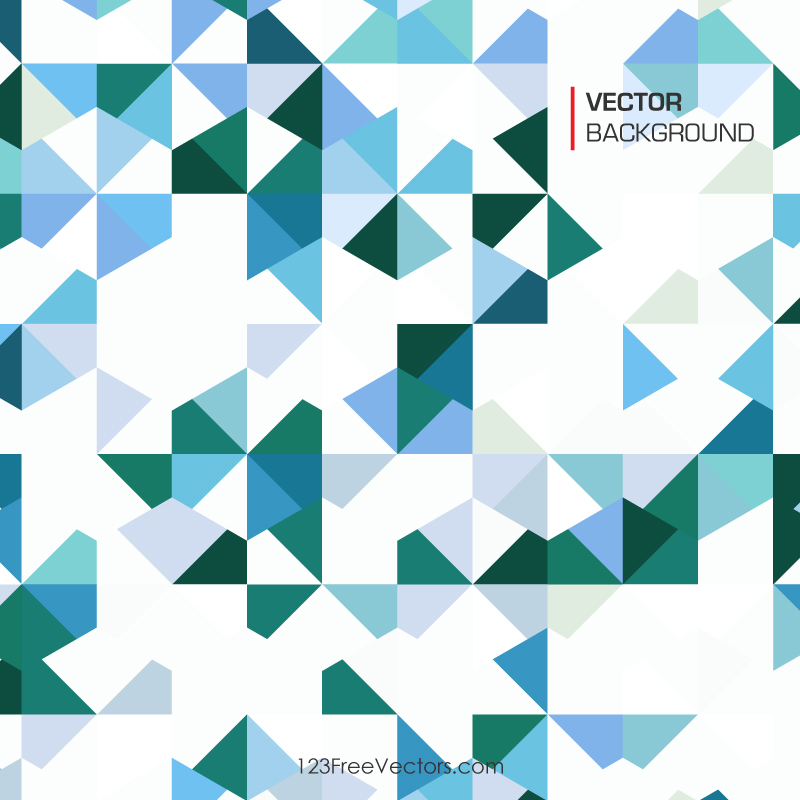 Vector Blue Triangle Background
