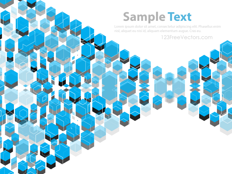 Blue Polygon Shape Background Template
