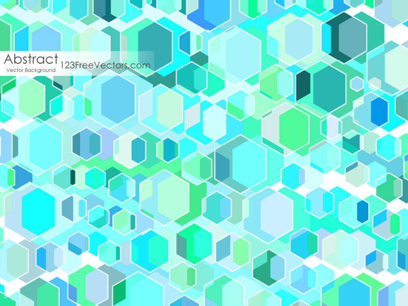 Blue Polygon Abstract Background