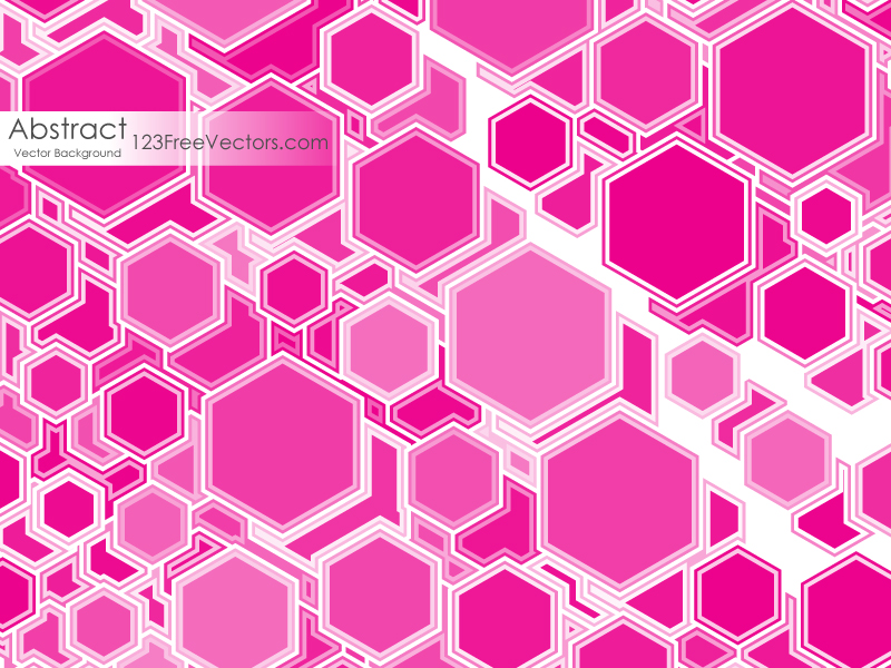 Pink Polygon Shape Background Design