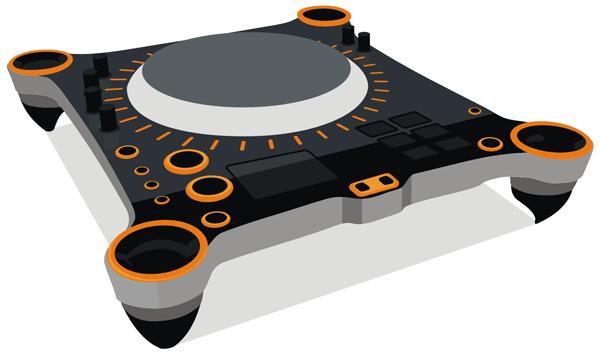 Dj Turntable Vector Art