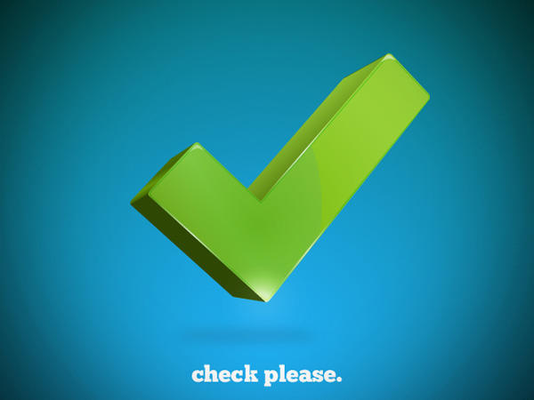 3d Check Mark Vector Free