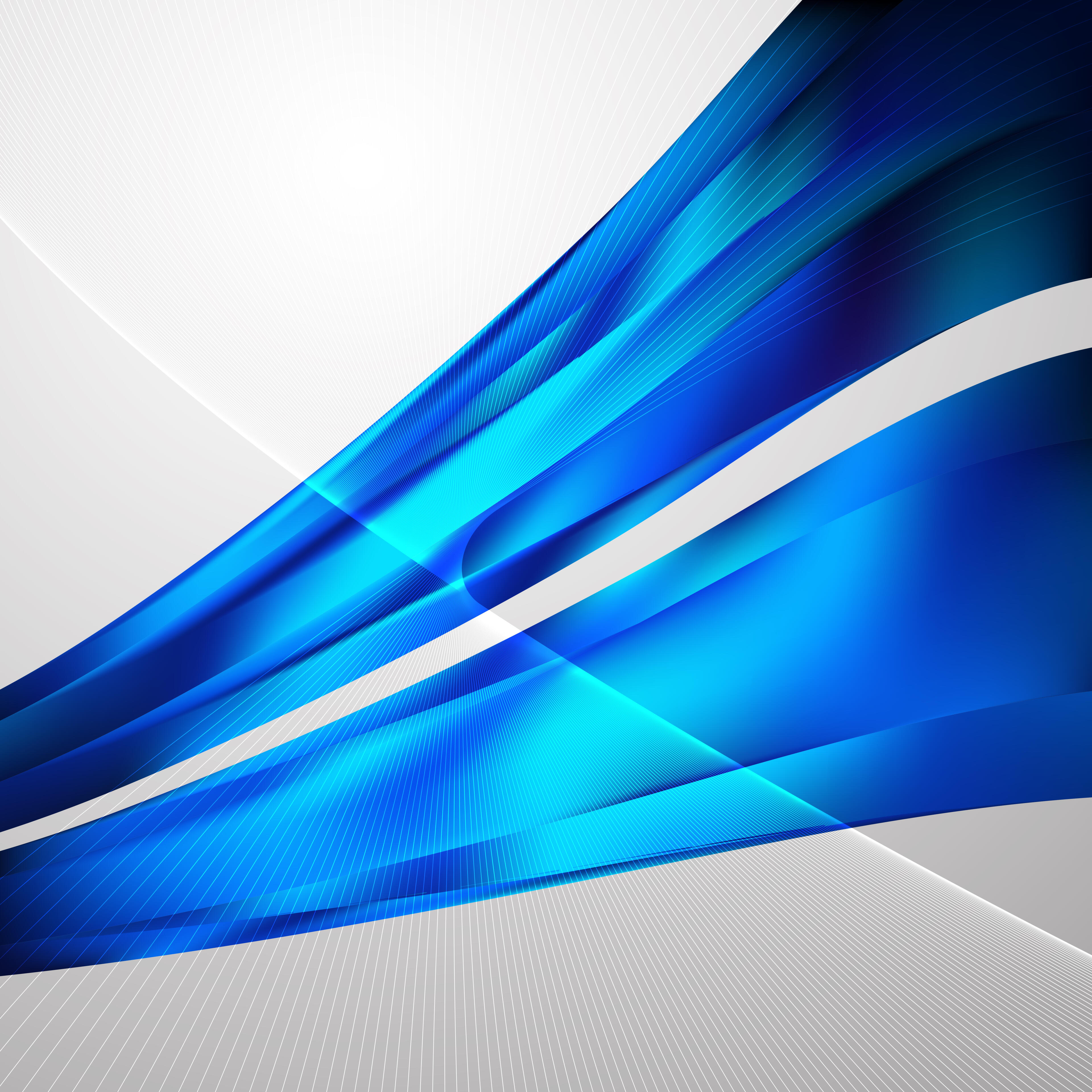 Abstract Dark Blue Wavy Lines Background Template
