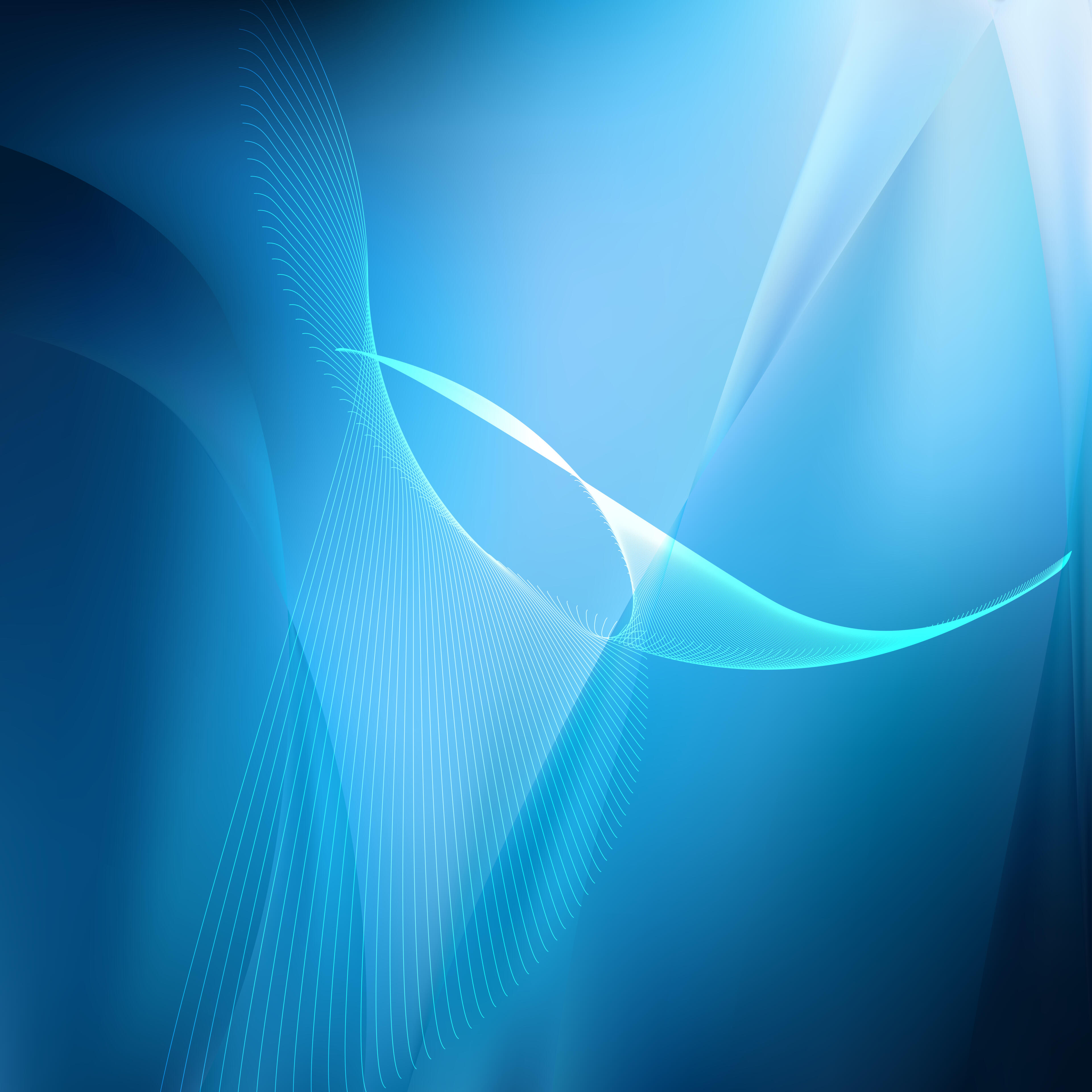 Dark Blue Flowing Lines Background