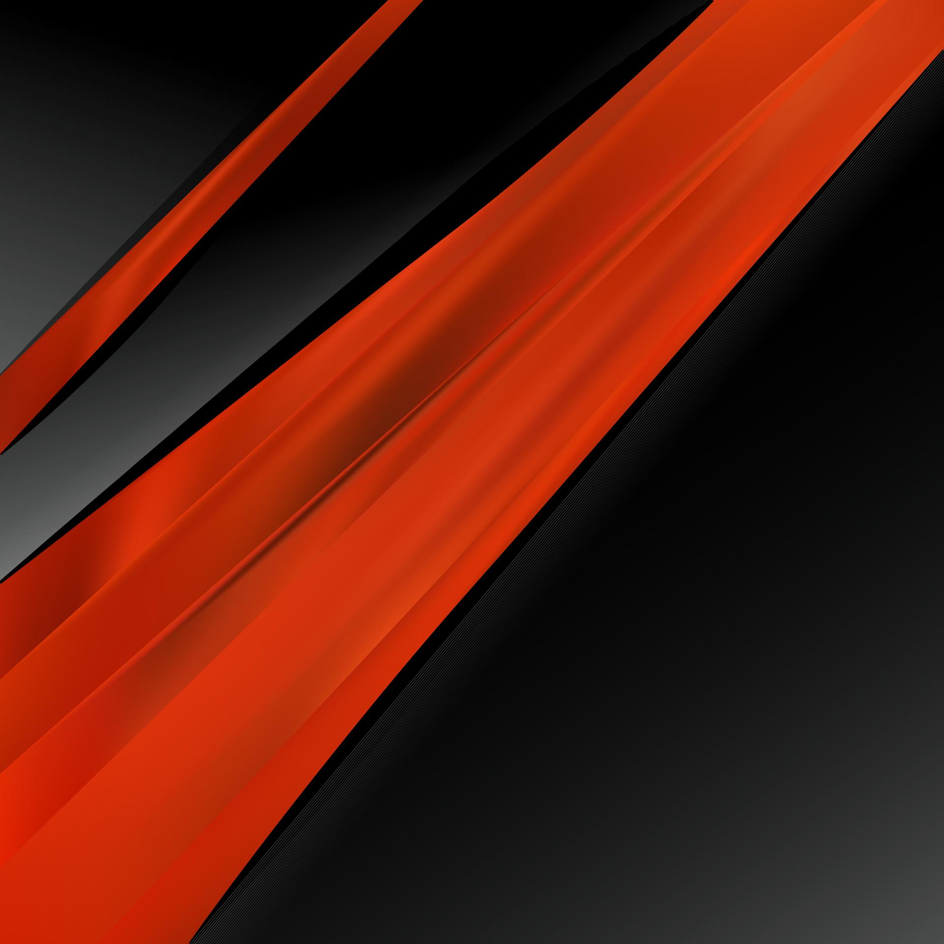 Orange and Black Abstract