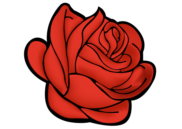 Red Rose Vector Art