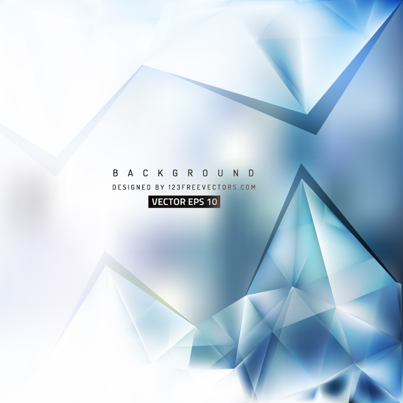 Light Blue Polygonal Triangular Background