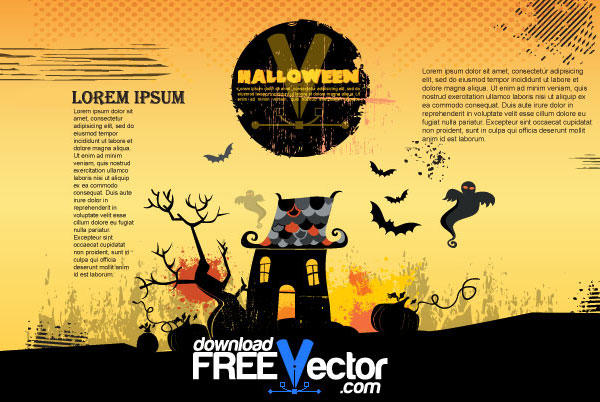 Free Vector Halloween Poster