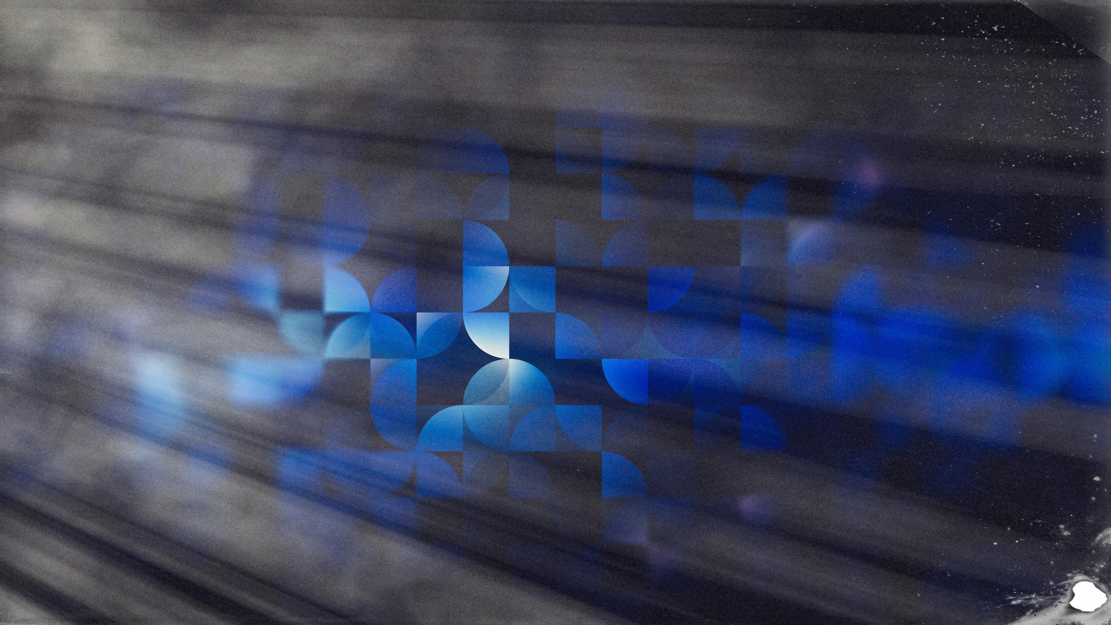 Geometric Blue Shapes