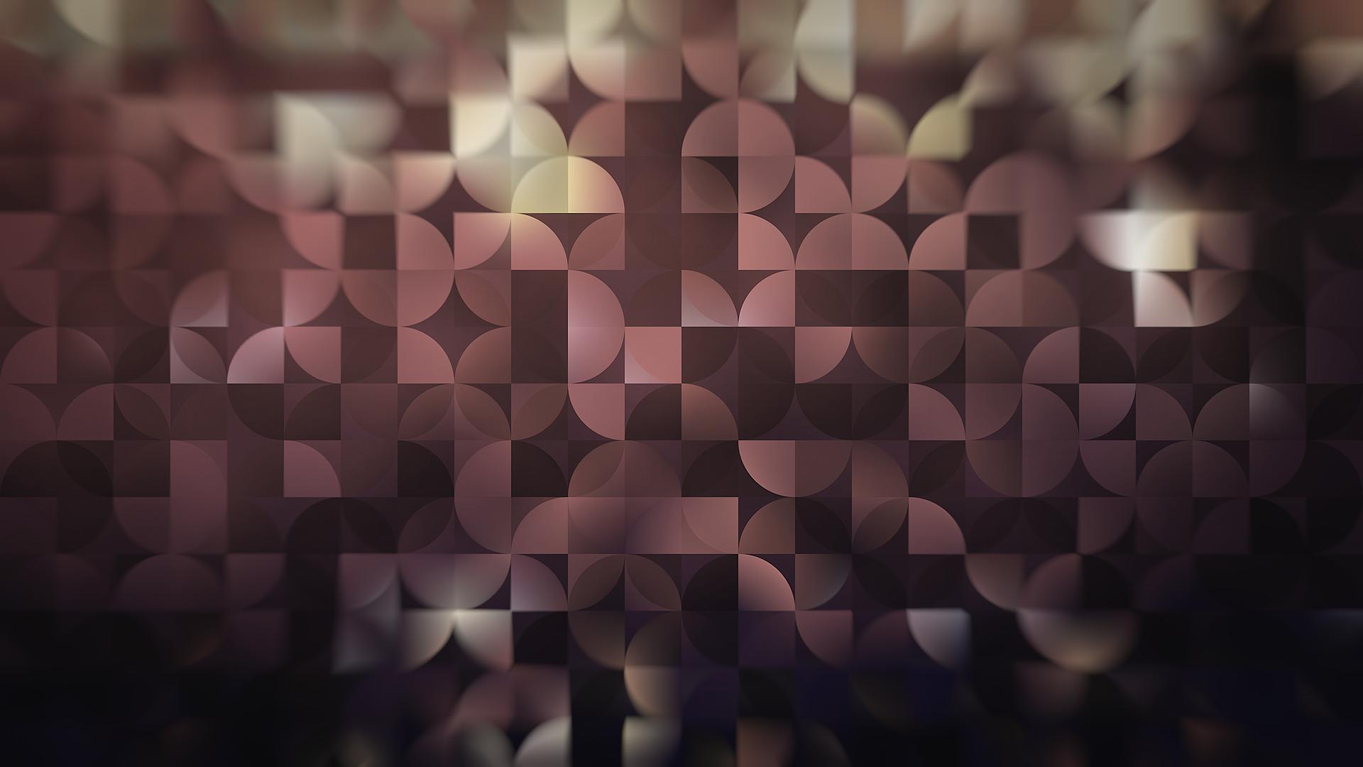 Geometric Semicircle Pattern