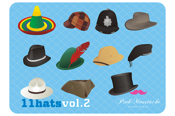 Hat Vector Illustrator Pack Free Download