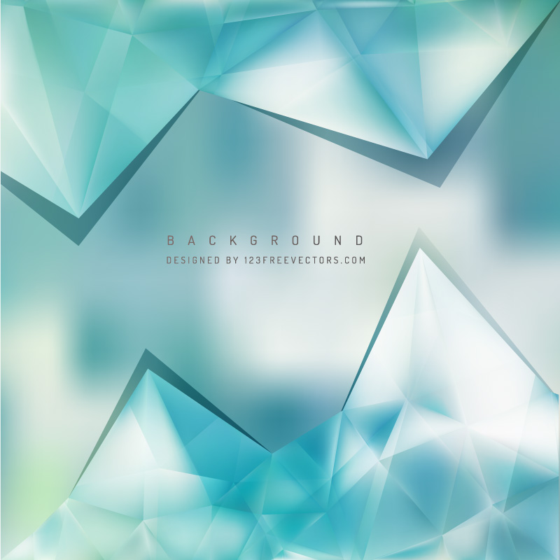 Light Turquoise Geometric Triangle Background Template