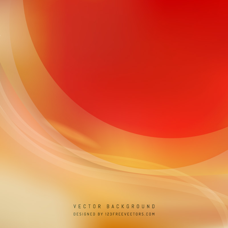 Abstract Red Yellow Wave Background Template