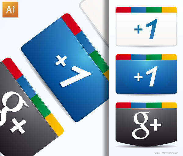 Free Google Plus Icon Vector Ai