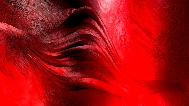 Crimson Wave Abstract