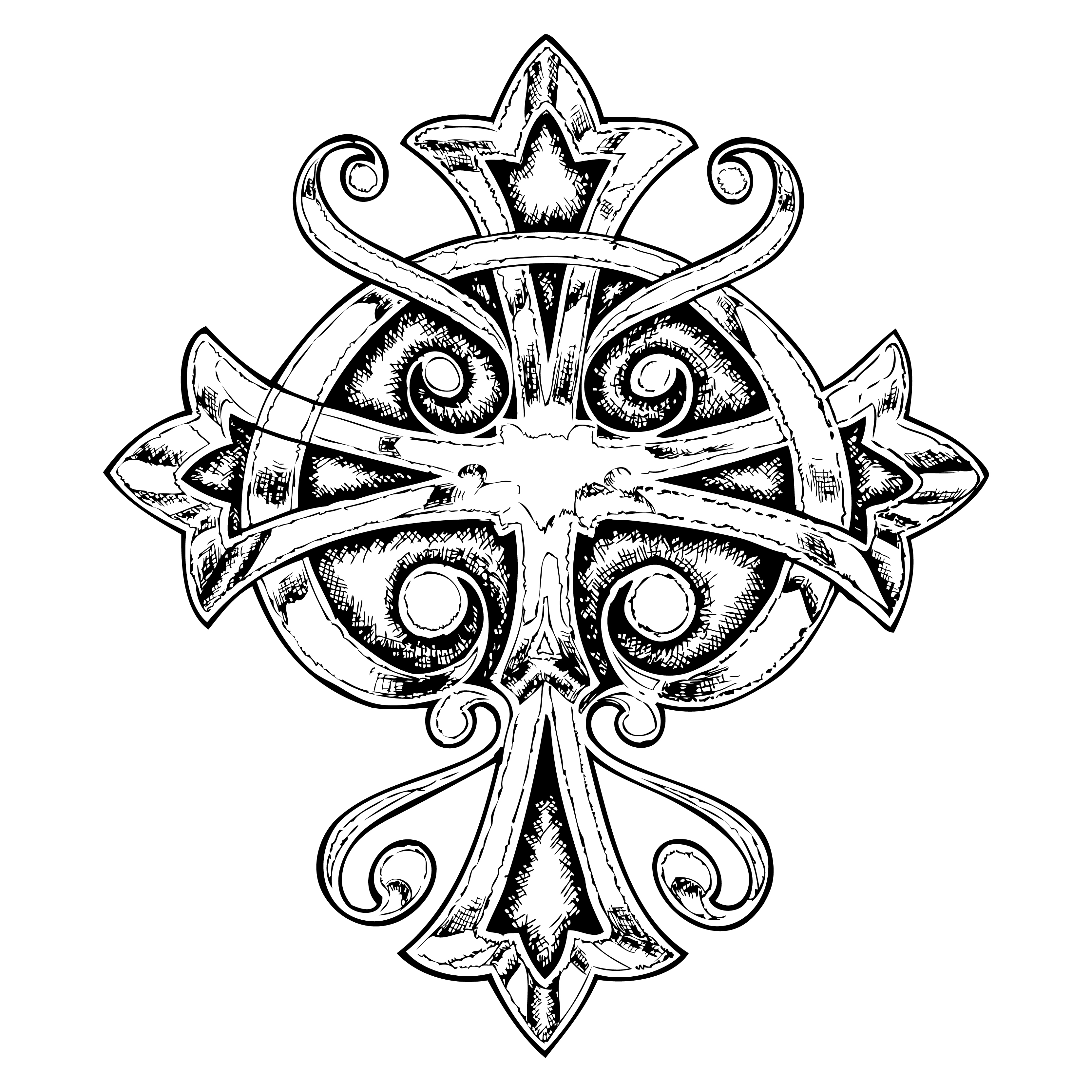 Ornate Cross Illustration
