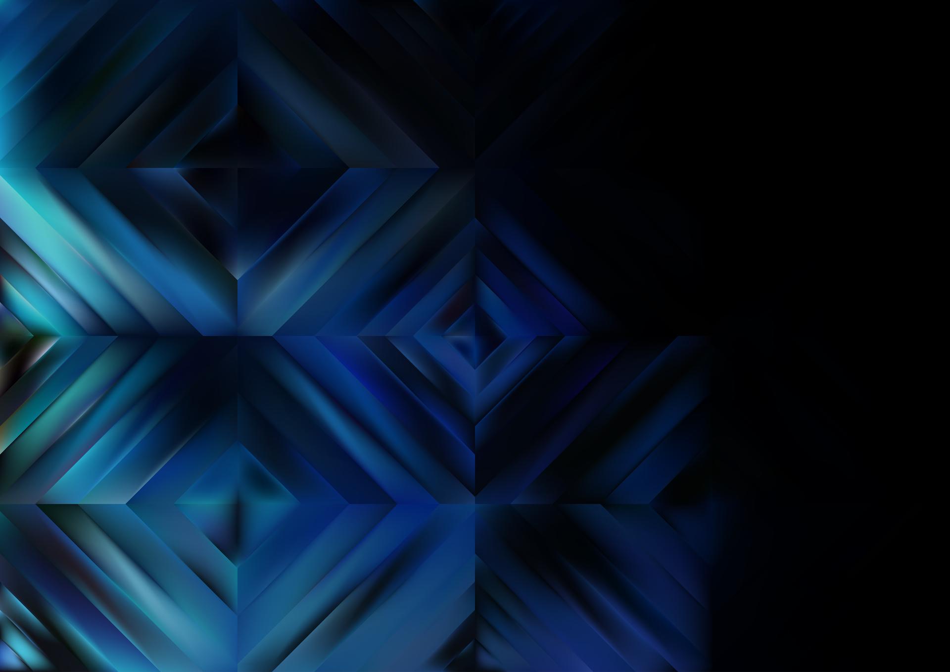 Geometric Blue Diamond